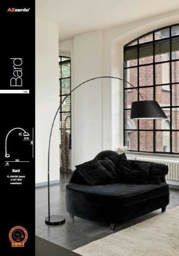 Торшер Azzardo AZ1125 Bard (FL-12041-BK) (15785) 