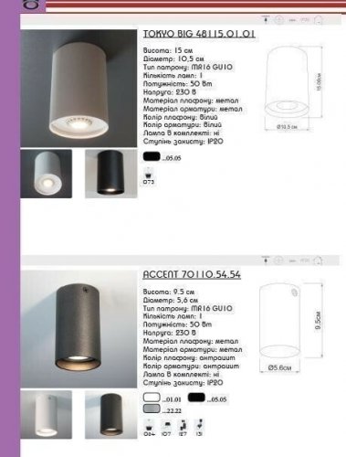 Точковий світильник Imperium Light 70110.05.05 Accent