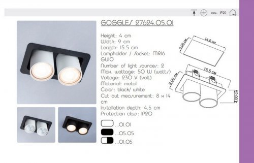 Точечный светильник Imperium Light 27624.05.01 Goggles