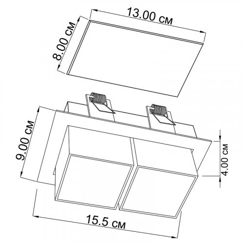 Точковий світильник Imperium Light 304213.05.01 R2D2