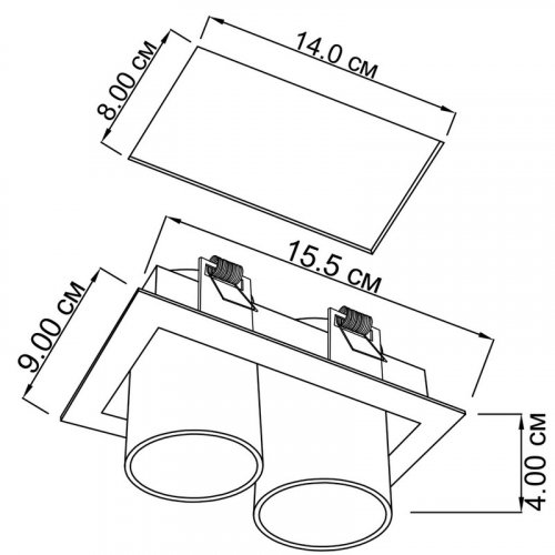 Точечный светильник Imperium Light 27324.01.01 Goggles