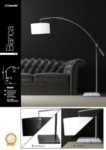 Торшер Azzardo AZ0005 Bianca (chrome/white) (TS-061121F-CH-WH) (15960)