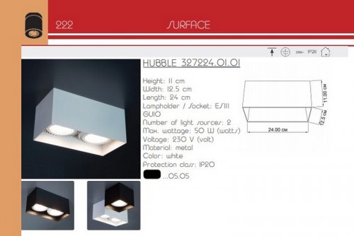 Точечный светильник Imperium Light 327224.01.01 Hubble