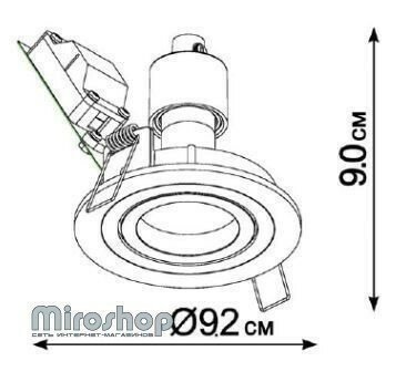 Точечный светильник Imperium Light 20109.01.01 White Chocolate