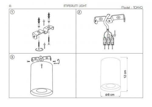 Точковий світильник Imperium Light 48112.27.27 Tokyo