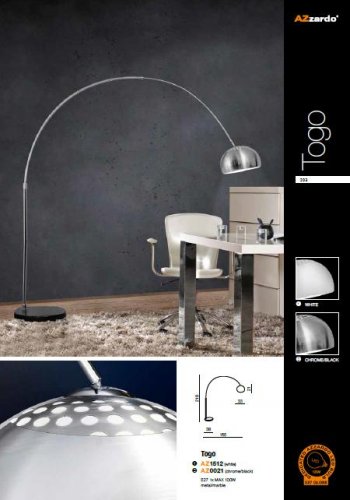 Торшер Azzardo AZ1512 Togo (white) (TS-010121MM-MC-WH)