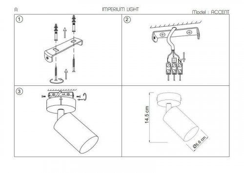 Спот Imperium Light 591145.22.22 Accent 