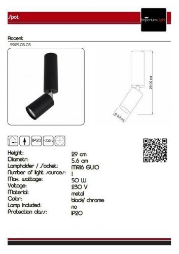 Спот Imperium Light 59129.05.05 Accent