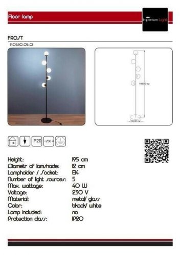 Торшер Imperium Light 140530.05.01 Frost