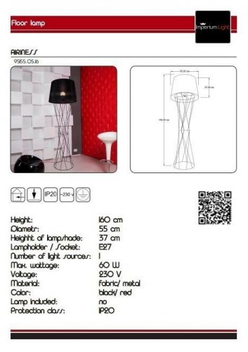 Торшер Imperium Light 95155.05.16 Airiness 