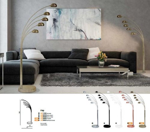 Торшер Azzardo AZ1122 Palp (chrome) (FL-3009-CH)