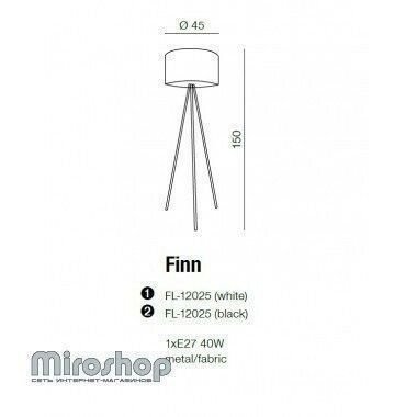 Торшер Azzardo AZ1037 Finn (white) (FL-12025-WH) (15904)