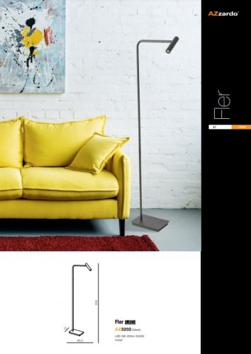 Торшер Azzardo AZ3202 Fler (black)