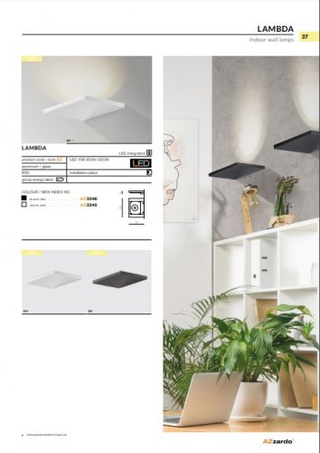 Настінний світильник Azzardo AZ3345 Lambda (white)