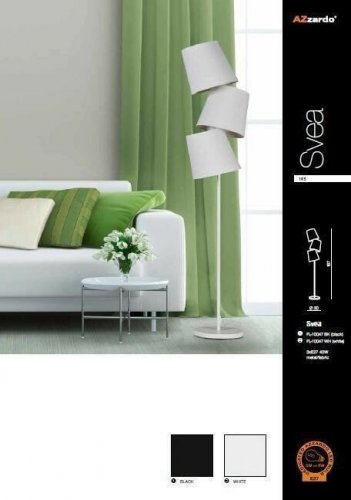 Торшер Azzardo AZ1023 Svea (black) (FL-10047-BK) (15652)