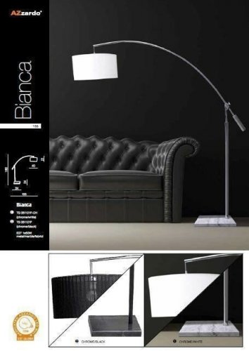 Торшер Azzardo AZ0006 Bianca (chrome/black) (TS-061121F-CH-BK) (15786)