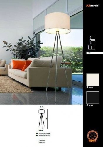 Торшер Azzardo AZ1039 Finn (black) (FL-12025-BK) (15880)