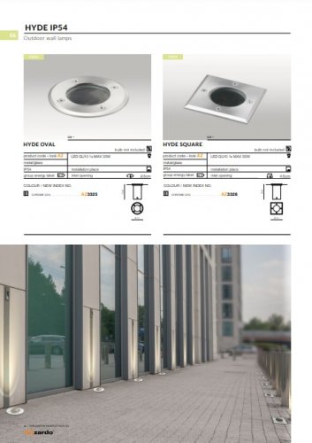 Ґрунтовий світильник Azzardo AZ3326 Hyde Square