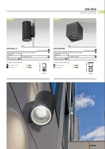 Настінний світильник Azzardo AZ3321 Jake Wall (dark grey)