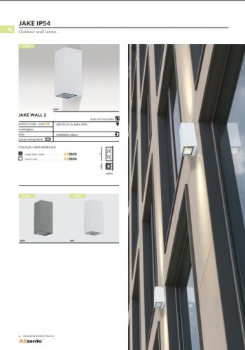 Настінний світильник Azzardo AZ3324 Jake (white)