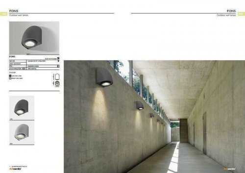 Вуличний світильник Azzardo AZ0890 Fons (bright grey) (GM1108-BGR) (76063)