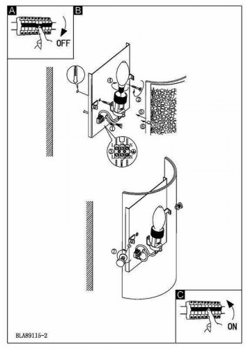 Светильник настенный Eglo 89115 Almera (31142)