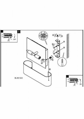 Светильник настенный Eglo 91342 Sania