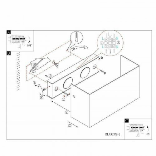 Светильник настенный Eglo 93379 Nikita