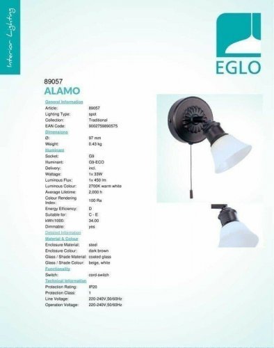 Спот Eglo 89057 Alamo (30862)
