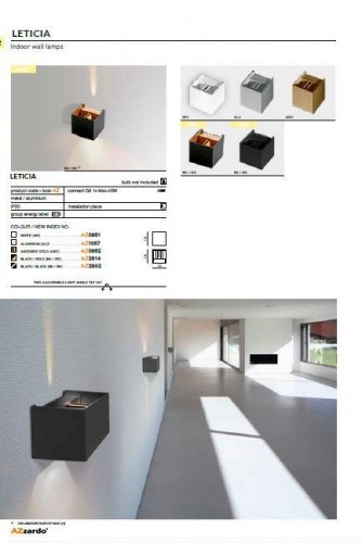 Настінний світильник Azzardo AZ2932 Leticia (black)