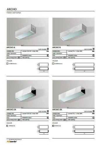 Бра  Azzardo  AZ0326  Archo  2A  (AX6068-18W-CH-WH)  (76018)