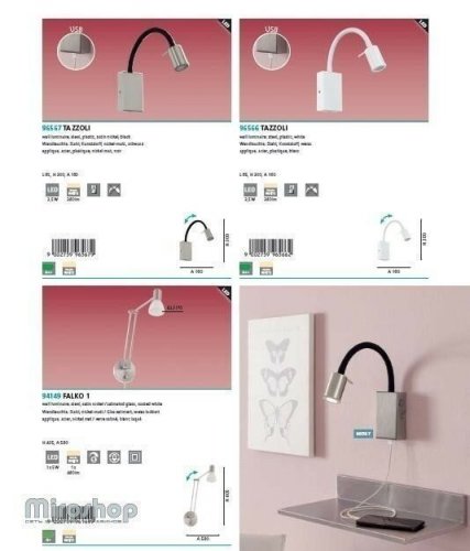 Бра Eglo 96566 Tazzoli (95731)