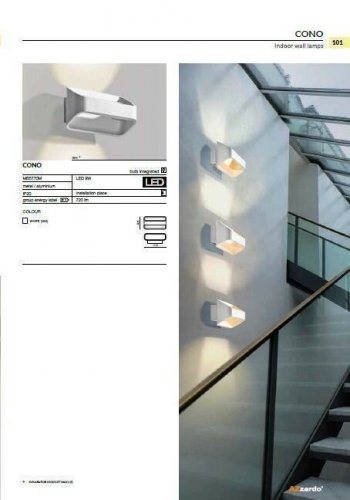 Бра Azzardo AZ0752 Cono (white) (MB5770M-WH) (23793)