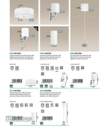 Бра Eglo 96477 Pasteri (95724)