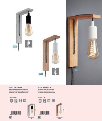 Настенный  светильник  Eglo  97917  TOCOPILLA  (14828)