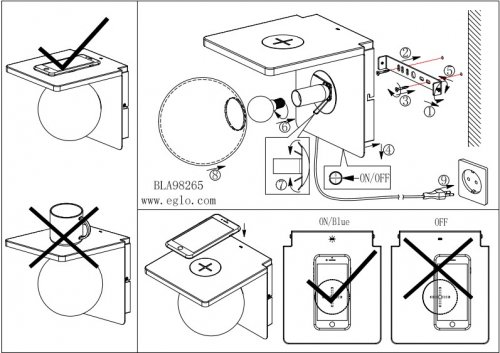 Настінний світильник Eglo 98265 CIGLIE (26263)