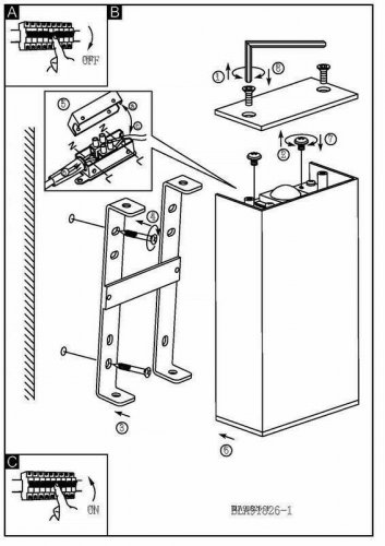 Світильник настінний Eglo 91826 Abida