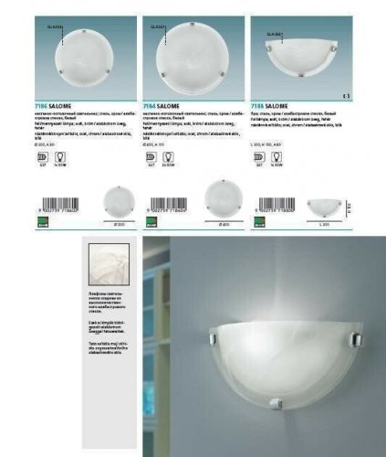 Світильник настінний Eglo 7188 Salome (31047)