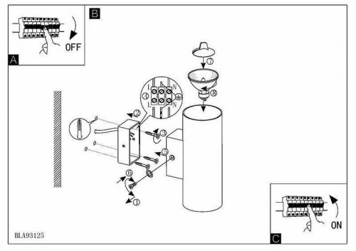 Світильник настінний Eglo 93125 Ono 1