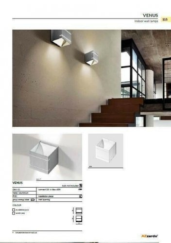 Бра Azzardo AZ0893 Venus (aluminium) (GM1110-ALU) (76184) 