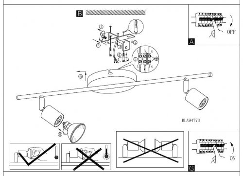 Настінний світильник Eglo 95774 CUPELLA (89997)