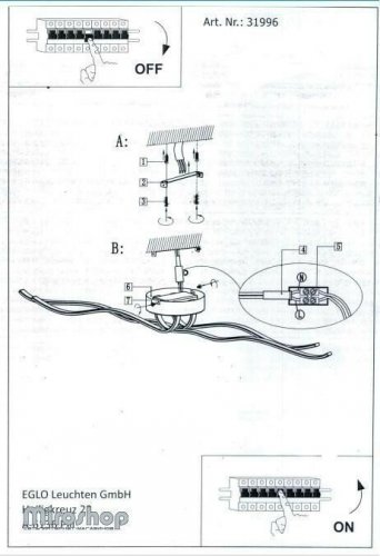 Бра Eglo 31996 Roncade (88537)