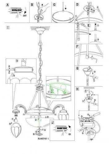 Люстра Eglo 82742 Imperial (31658) 