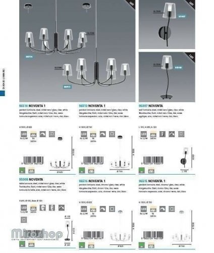 Люстра Eglo 96516 Noventa 1 (95819) 