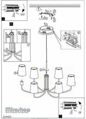 Люстра Eglo 94622 Noventa (83034)