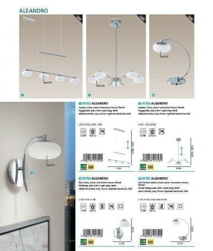 Люстра Eglo 91753 Aleandro