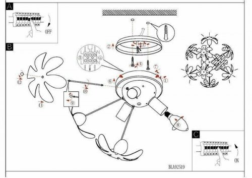 Люстра Eglo 92519 Camile (44365)