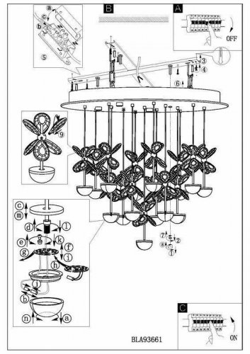 Люстра Eglo 93661 Pianopoli (78427)