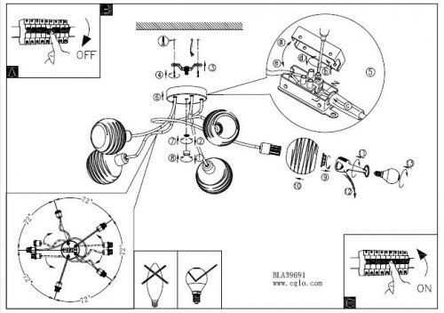 Люстра Eglo 39691 CREPPO 