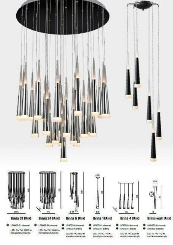 Бра Azzardo AZ1009 Brina wall (chrome) (LW9003-1-CH) (15766)